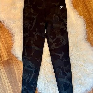 Gymshark Black Camouflage Leggings